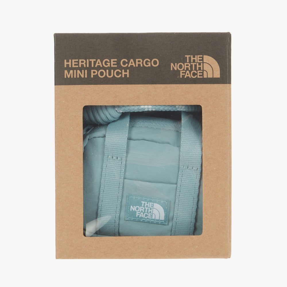 NEW THE NORTH FACE HERITAGE CARGO_MINI POUCH NN2PS39C GRAYISH_TURQUOISE