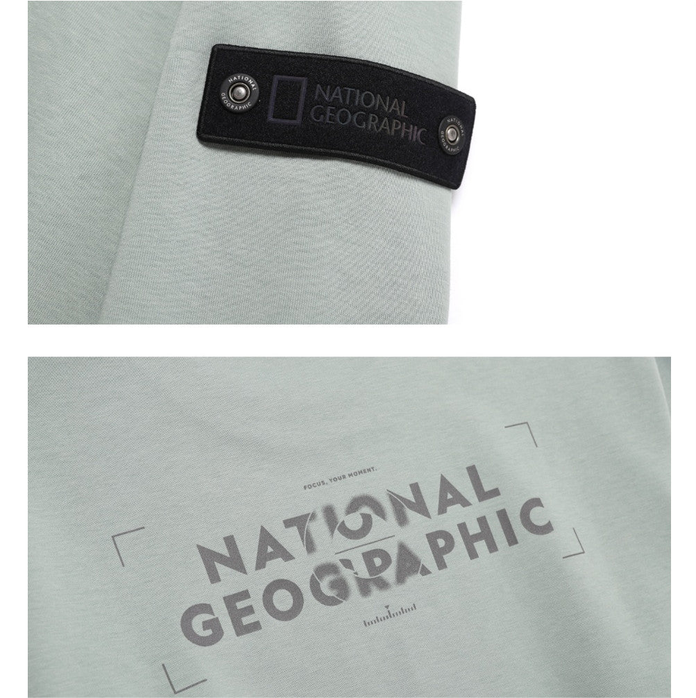 NEW National Geographic Bluefin Logo Sweatshirt N251USW810 KHAKI GREEN Asian Fit