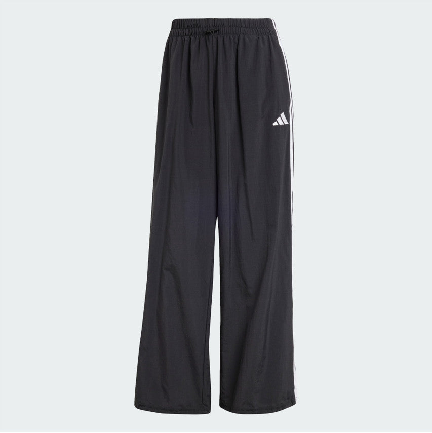 adidas Essentials 3-Stripes Lifestyle Woven Parachute Pants Black JE1306 ASIAN FIT