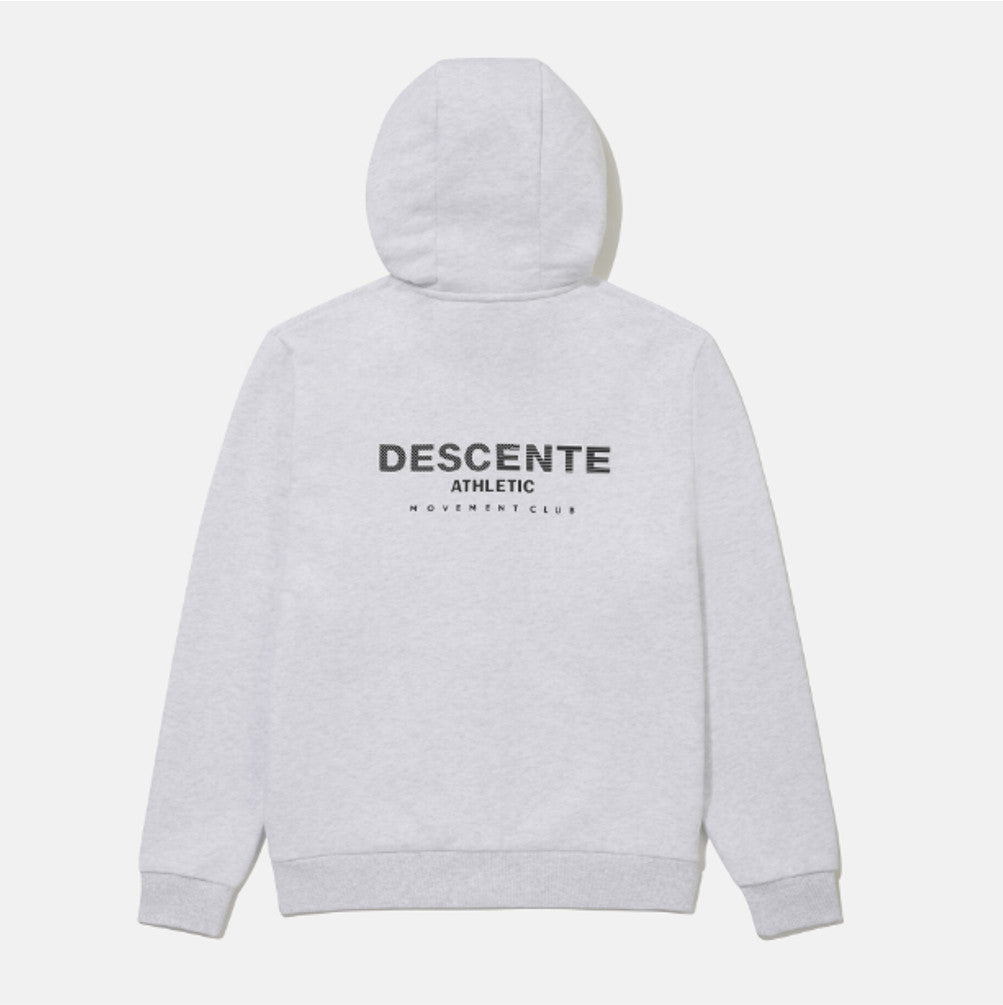 NEW DESCENTE Sports Terry Back-Printed Training Jacket SR323UFT81 LIGHT GREY ASIAN FIT