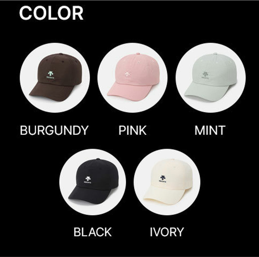 NEW DESCENTE Spirit Light Nylon Baseball Cap SR323UCP74 IVORY SIZE ML