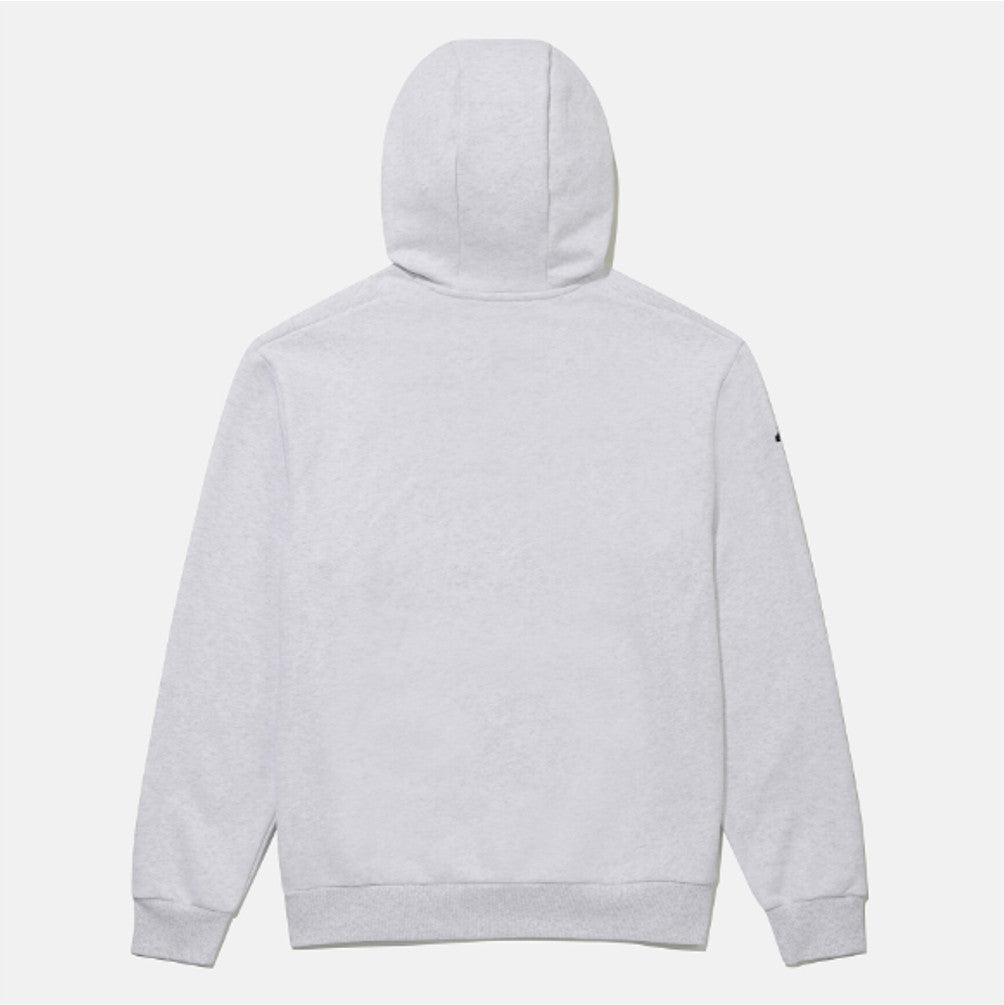DESCENTE Sports Terry Graphic Hoodie T-Shirt SR323UHD81 LIGHT GREY ASIAN FIT