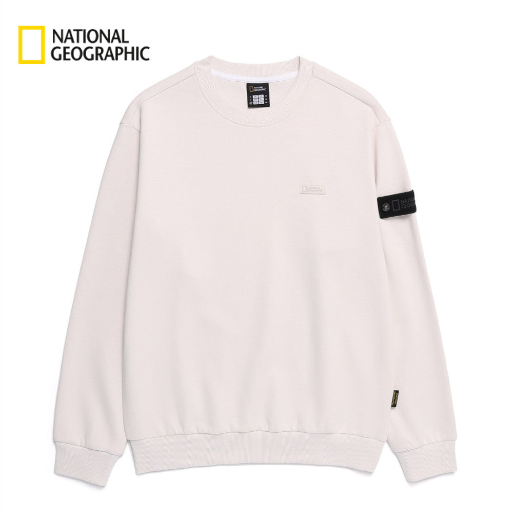 NEW National Geographic Bluefin Logo Sweatshirt N251USW810 BIRCH Asian Fit