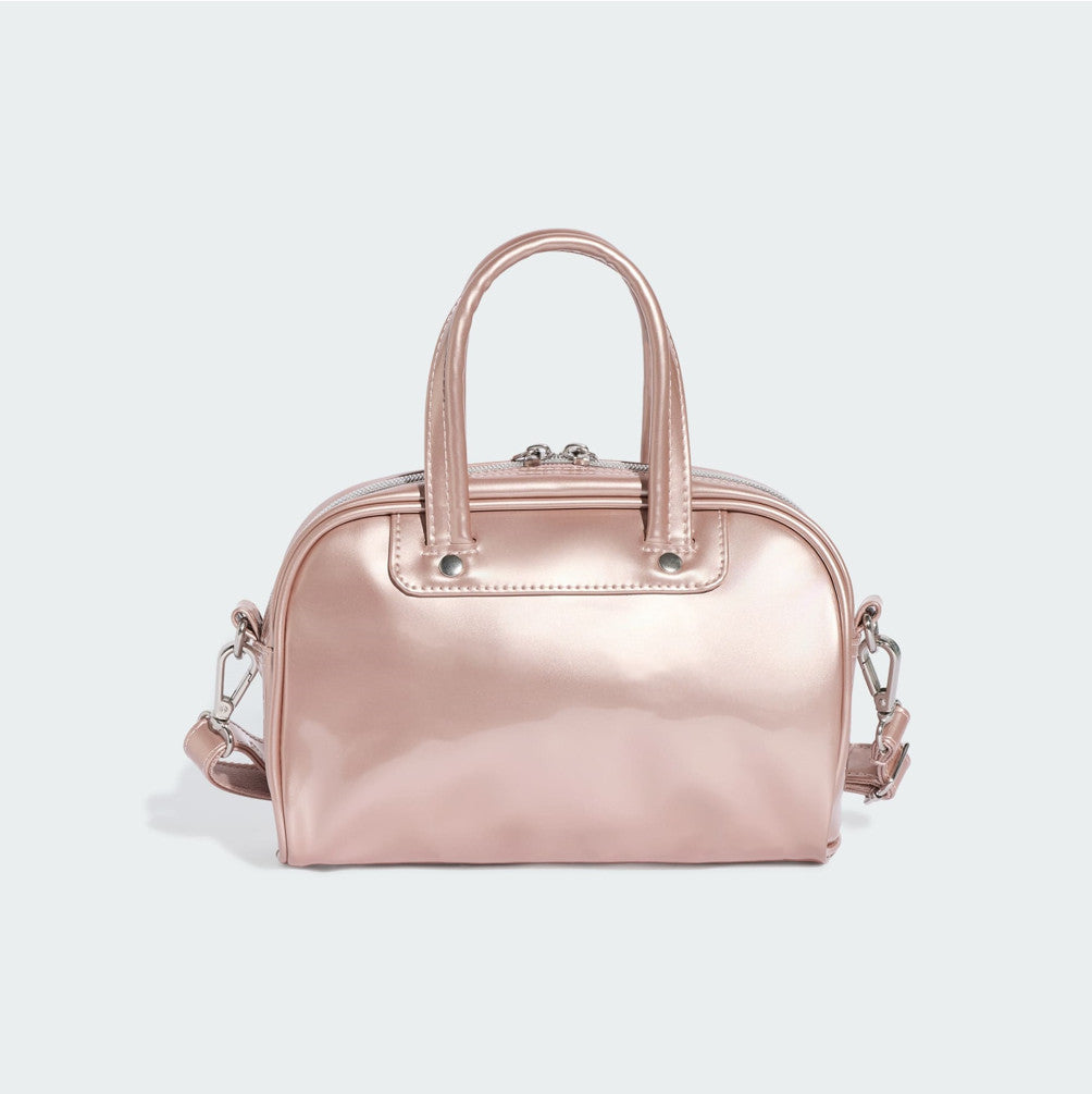 NEW adidas Adicolor Mini Bowlin Shoulder Bag KQ9065 Grey Pink
