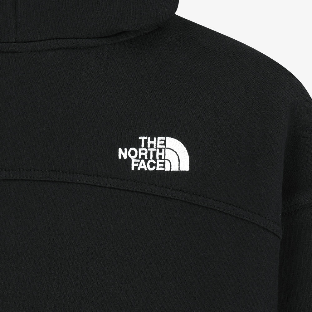 The North Face Korea WHITE LABEL EDGELINE HOOD PULLOVER NM5PS54J BLACK ASIAN FIT