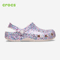 NEW CROCS KIDS Classic Dazzle Glitter Clog 213915 Cocoa Cream