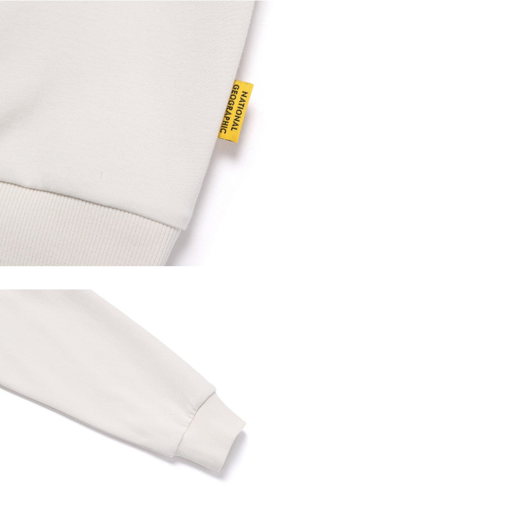 NEW National Geographic Sleeve-Pocket Sweatshirt N251USW900 BIRCH Asian Fit