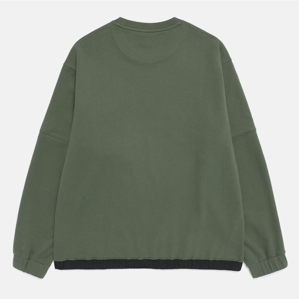 NEW National Geographic Hybrid Semi-Oversized Pocket Sweatshirt N261MSW900 KHAKI Asian Fit