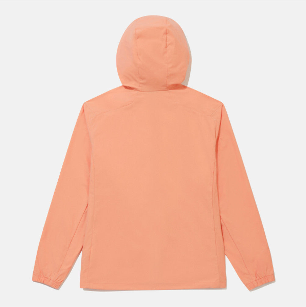 NEW DESCENTE Hooded Comfort Fit Windbreaker Jacket CORAL ASIAN FIT