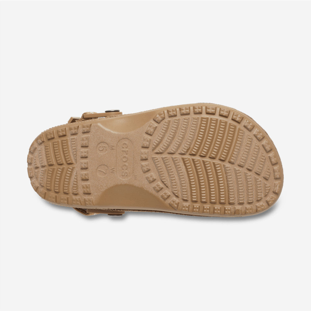 NEW CROCS Crafted Vegan Suede Stitch Clog 214048 Sepia Brown UNISEX SIZE