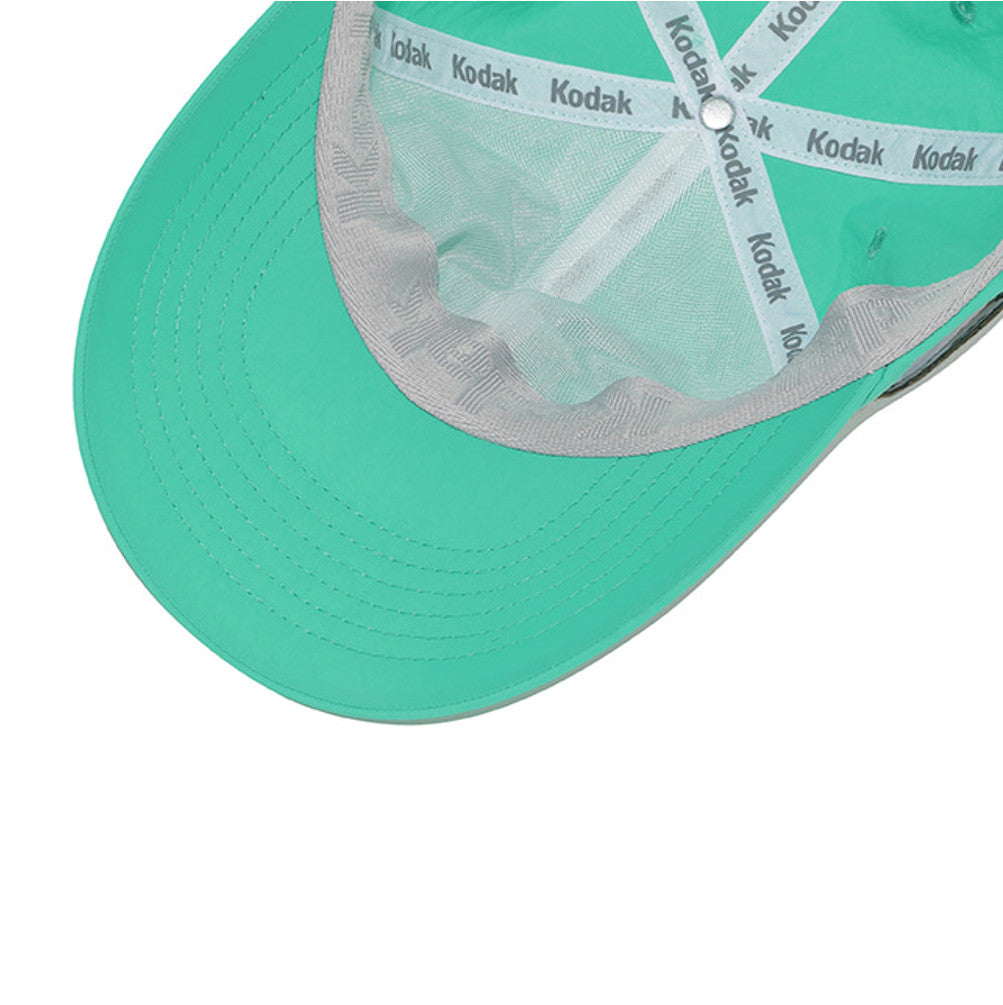 NEW KODAK APPAREL Relaxed-Fit Square Logo Nylon Baseball Cap GREEN K6243LCP33GRN UNISEX SIZE