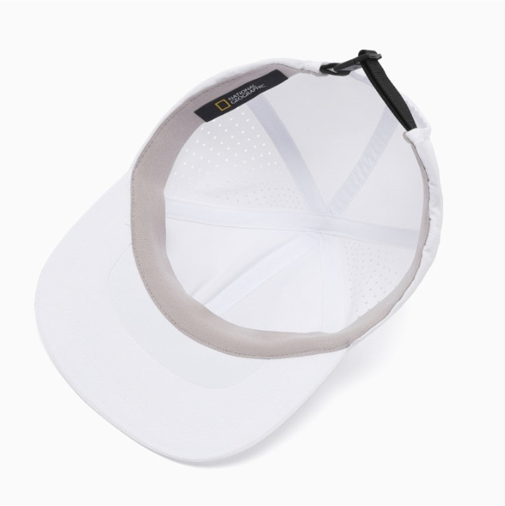 New National Geographic Perforated Stretch Cap N265AHA090 WHITE UNISEX SIZE