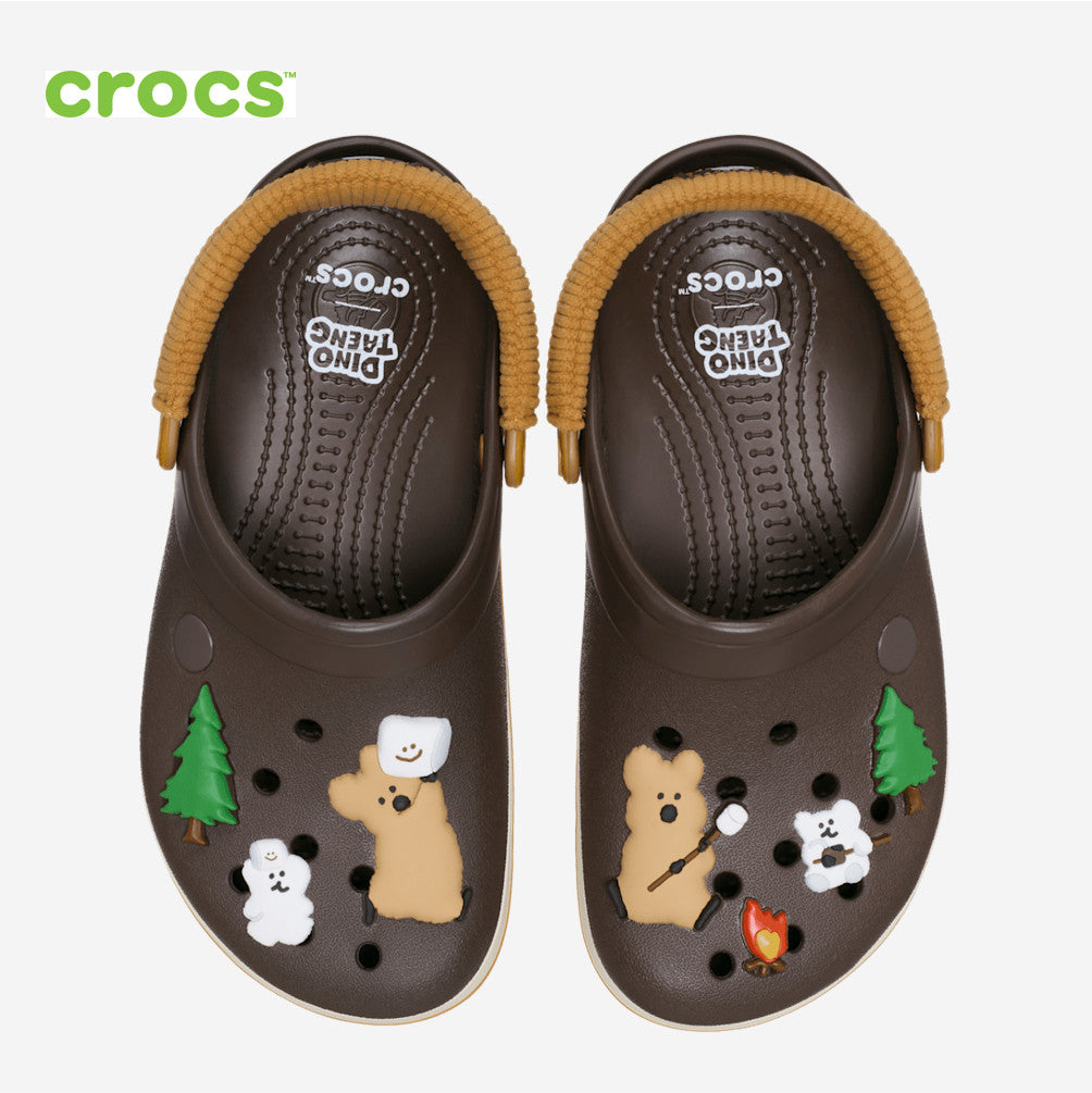 NEW CROCS Lego Dinotaeng Crocband Clog 213724 Multi / Brown UNISEX SIZE