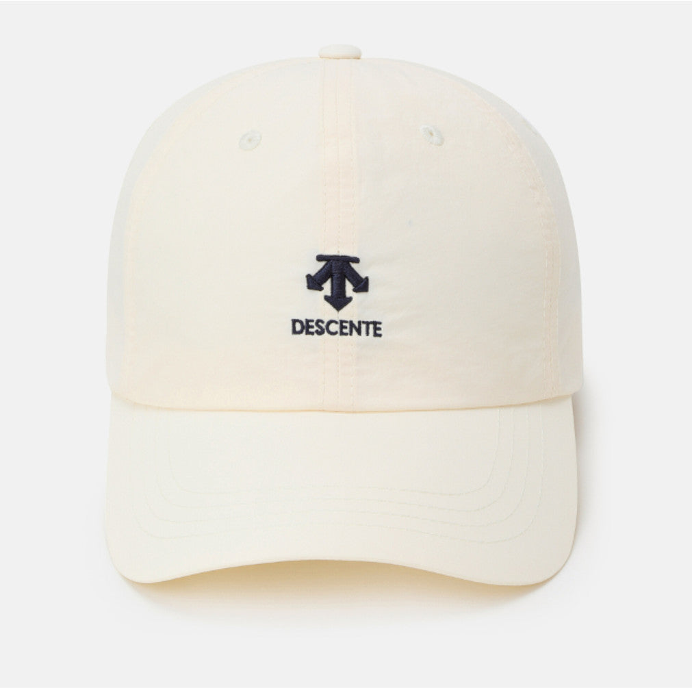 NEW DESCENTE Spirit Light Nylon Baseball Cap SR323UCP74 IVORY SIZE ML