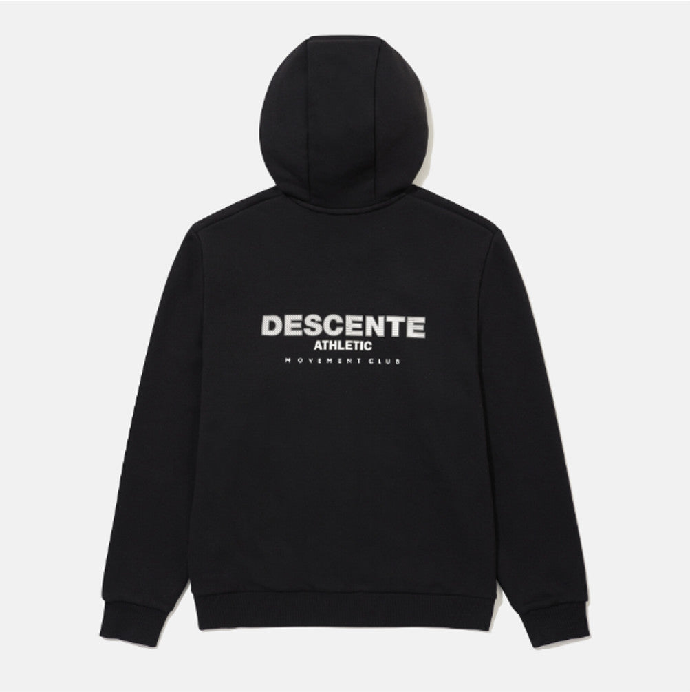 NEW DESCENTE Sports Terry Back-Printed Training Jacket SR323UFT81 BLACK ASIAN FIT