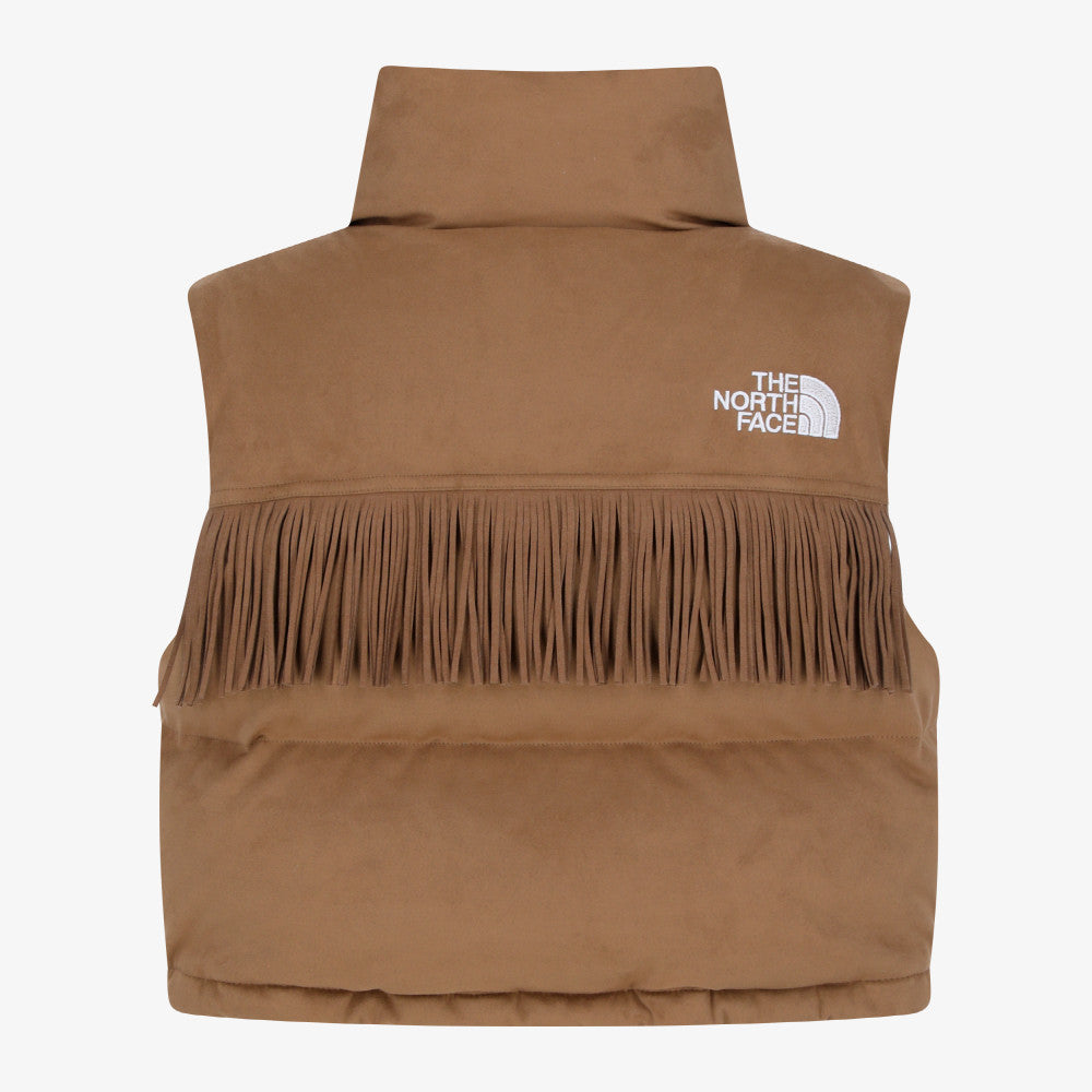 The North Face Korea WHITE LABEL W'S SUEDE NUPTSE VEST NV1DR82K CAMEL (RDS) ASIAN FIT
