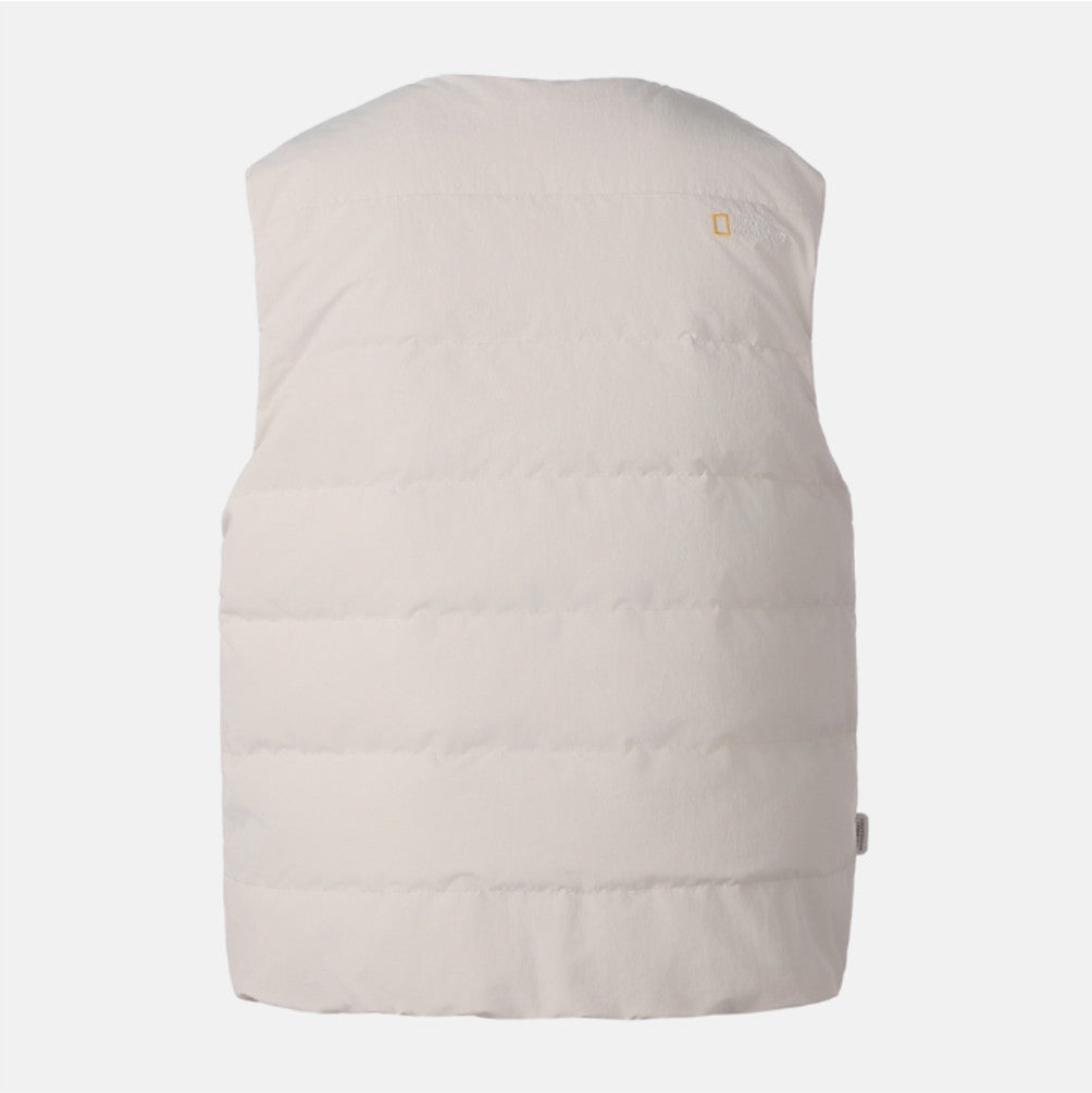 NEW National Geographic Heron U-Neck Lightweight Goose Down Vest N264UDV920 BIRCH Asian Fit