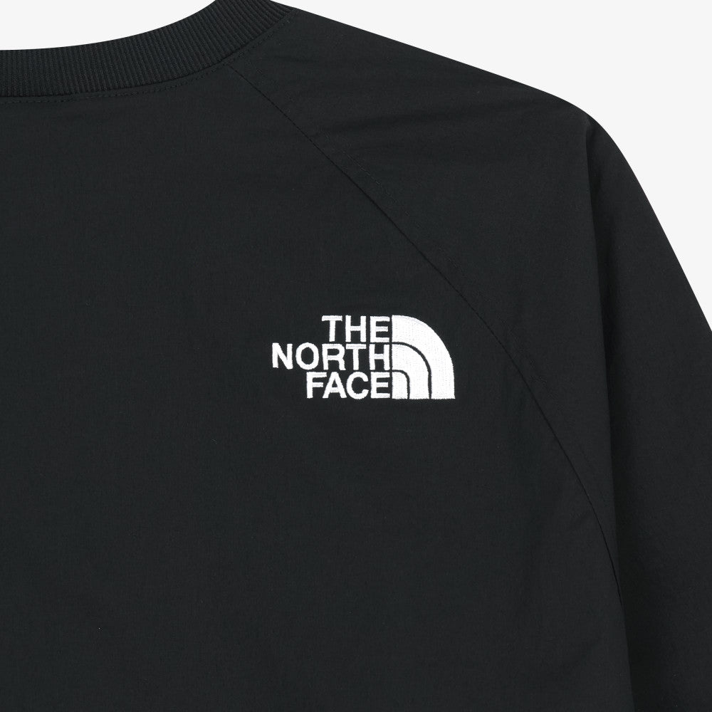 The North Face Korea WHITE LABEL VARIA CREWNECK Sweatshirt NM5MS56J BLACK ASIAN FIT