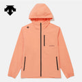 NEW DESCENTE Hooded Comfort Fit Windbreaker Jacket CORAL ASIAN FIT